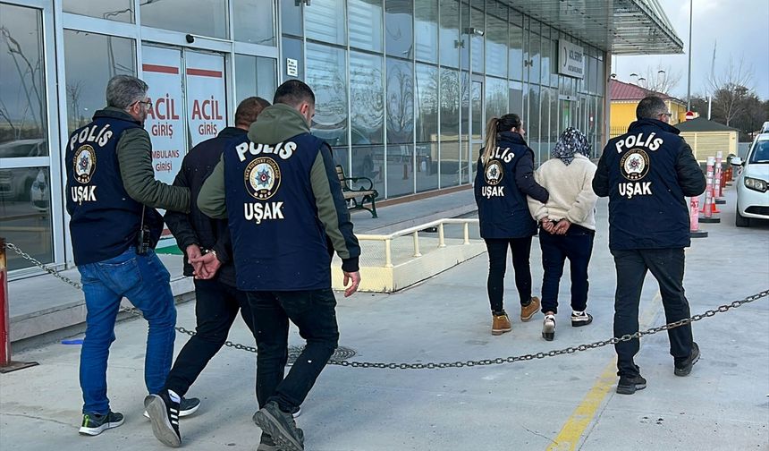 Uşak'ta hırsızlı, kasten yaralama ve dolandırıcılık suçundan aranan 4 kişi yakalandı
