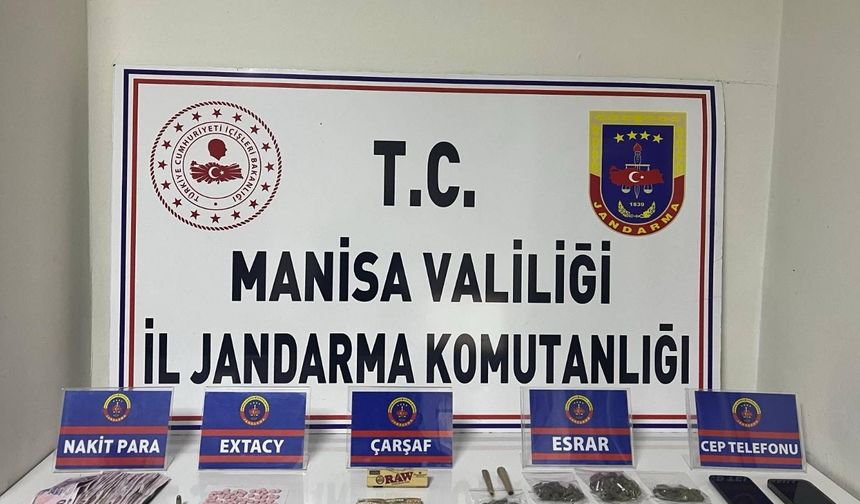 Salihli'de yasaklı maddeden 1 kişi gözaltına alındı