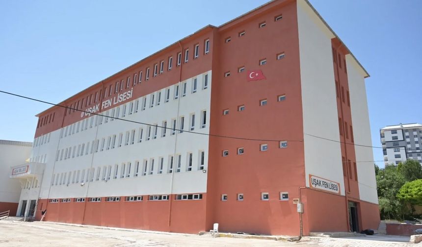 Uşak Fen Lisesi depreme karşı dayanıklı hale geldi