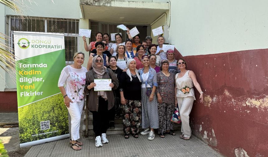 Tire'de Keten Döngüsü Projesinde sertifikalar alındı!
