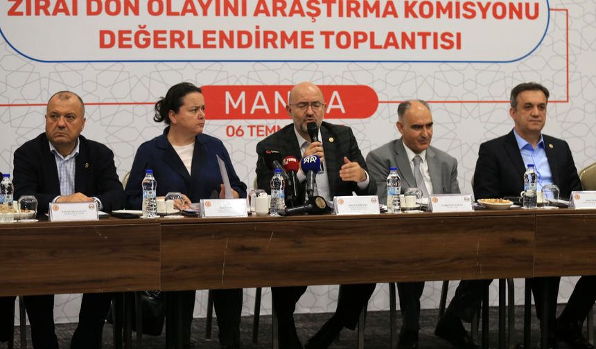 Manisa'daki üzüm bağlarında oluşan zirai donu incelemek için TBMM'den geldiler