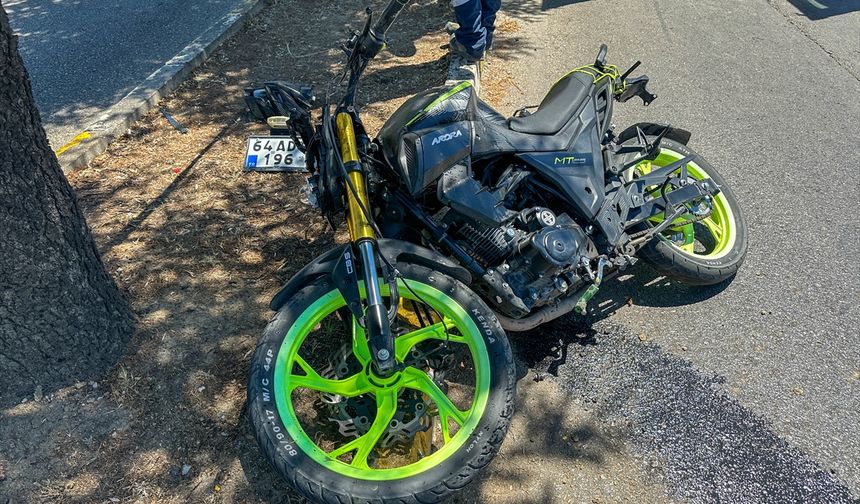 Uşak'taki kazada genç motosikletli Yiğit Gencer hayatını kaybetti
