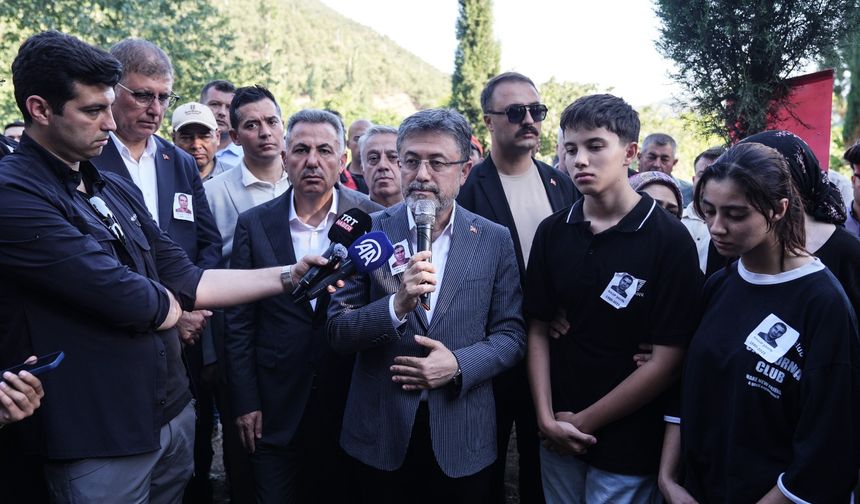 Bakan Yumaklı, şehit orman işçisinin cenaze töreninde konuştu