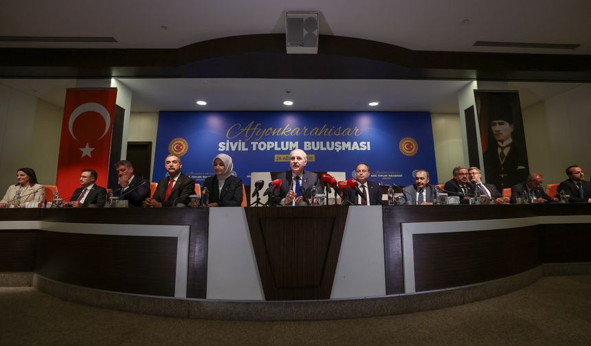 TBMM Başkanı Kurtulmuş Afyonkarahisar Sivil Toplum Buluşması Programı'na katıldı