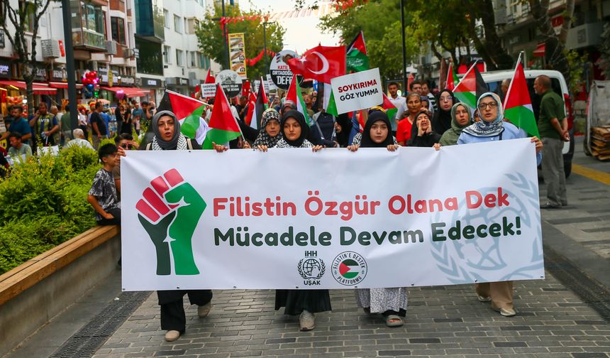 Uşak'tan Filistin'e ve Küresel Sumud Filosu'na destek