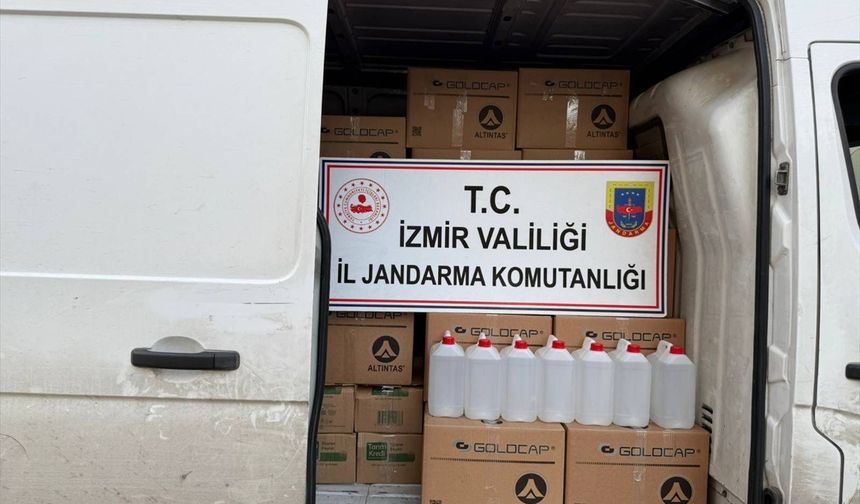 İzmir'de kaçakçılık operasyonu! 1 ton etil alkol ele geçirildi!