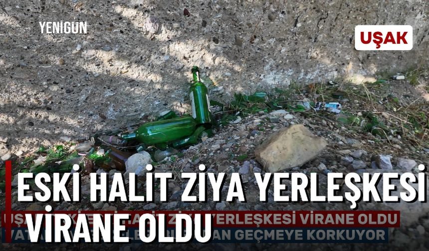 Uşak'ta vatandaş geceleri buradan geçmeye korkuyor