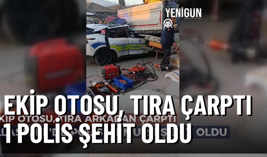 Alaşehir'de sabahki kazada şehit olan polisin ismi açıklandı