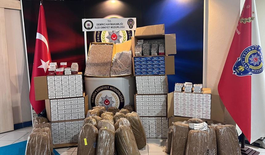 Uşak'ın komşusu Demirci'de kaçakçılık operasyonu