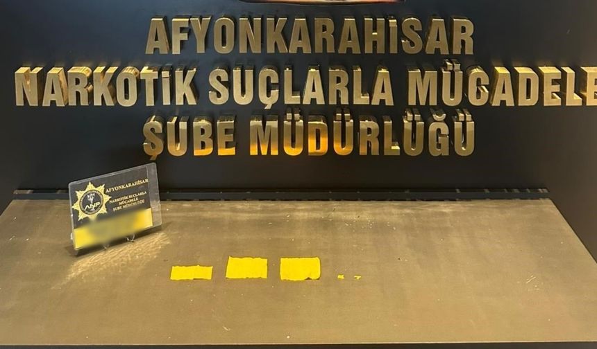 Afyonkarahisar'da zehir taciri 1 kişi tutuklandı