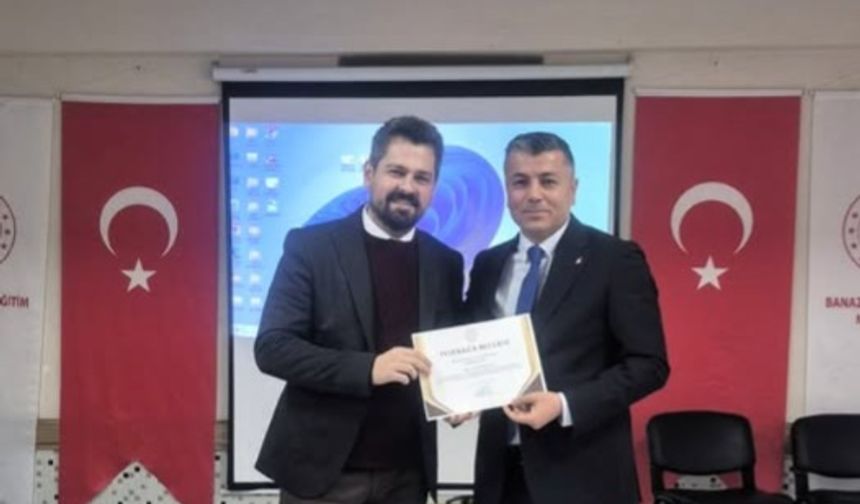 Eğitimde yapay zeka başarısı yakalayan Arda Karataş'a teşekkür belgesi!