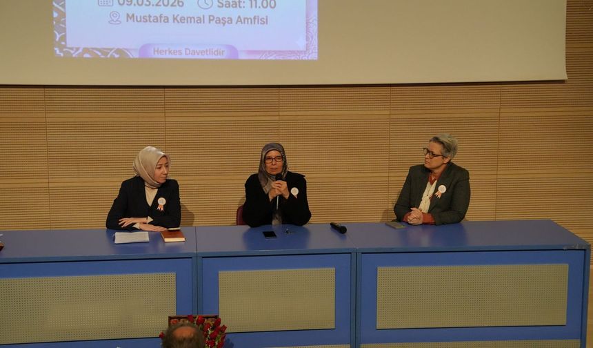 Hilal Sabancı, Uşak Üniversitesi'nde kadının medeni ve dini hukuk nezdindeki yerini anlattı