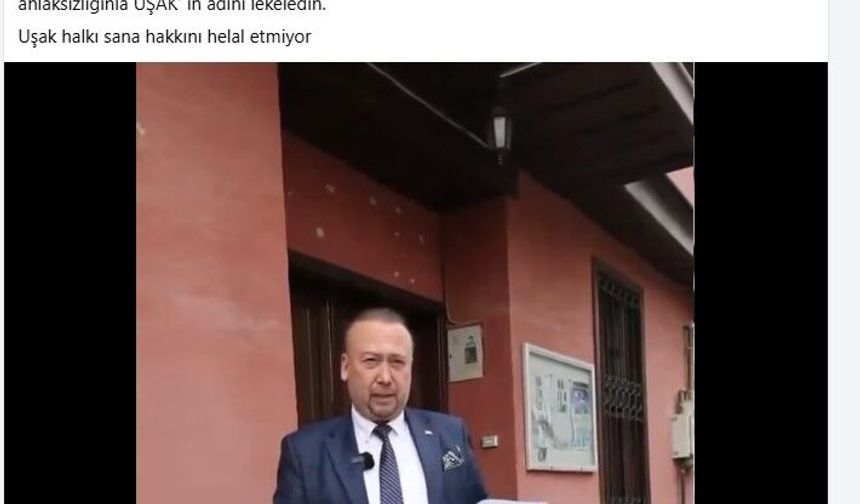 Süheyl Yasin Aslan: Uşak halkını tüm Türkiye'ye rezil ettin!