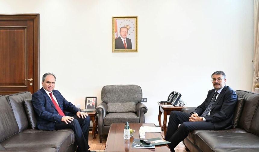 İsmail Güneş’ten Uşaklı yeni İçişleri Bakan Yardımcısı Ali Çelik’e ziyaret