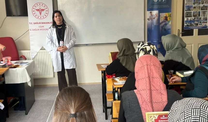 Uşak İl Sağlık Müdürlüğü (SAHA) kapsamında Küçükçakın-Şefkat Kur’an Kursu’nda