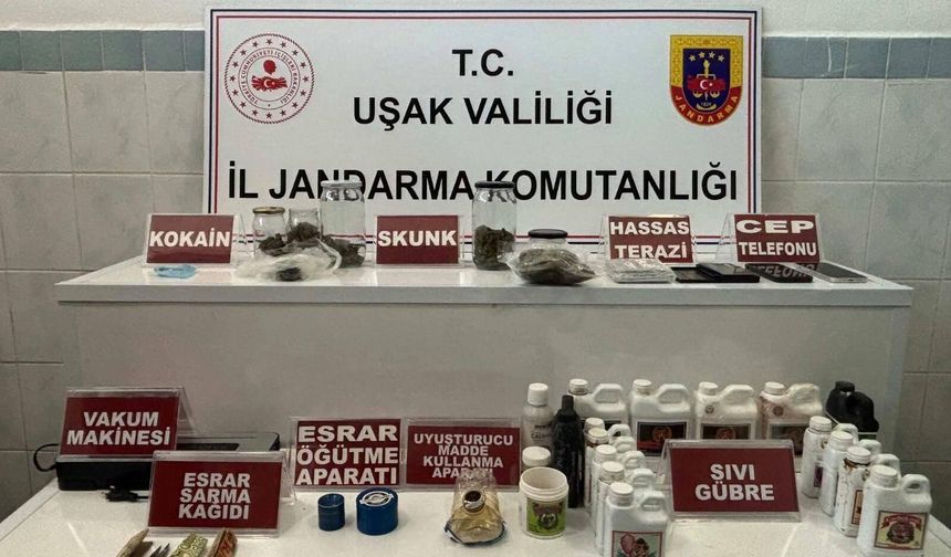 Uşak’ta zehir tacirleri ve kaçakçılara yönelik 3 ayrı operasyon yapıldı!