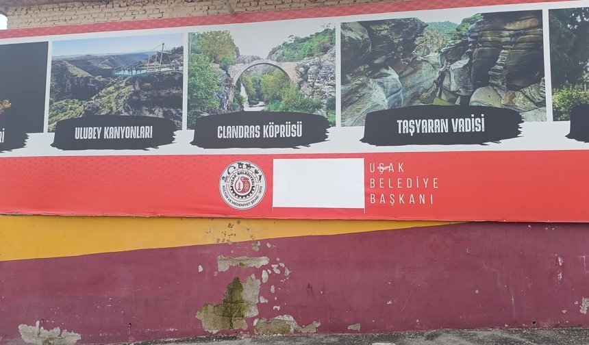 Uşak Belediyesi, Uşak Otogar'daki o isim ve imzaları sildi