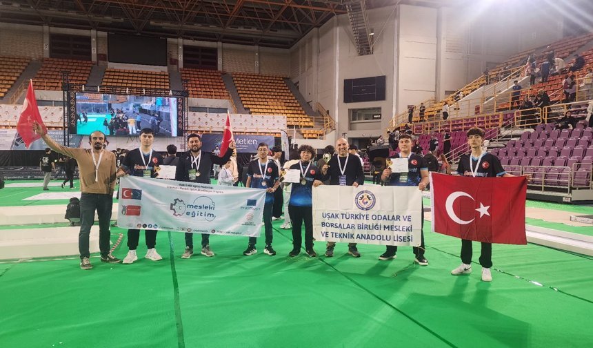 Uşak TOBB MTAL öğrencileri Grit'te dünya şampiyonu oldu