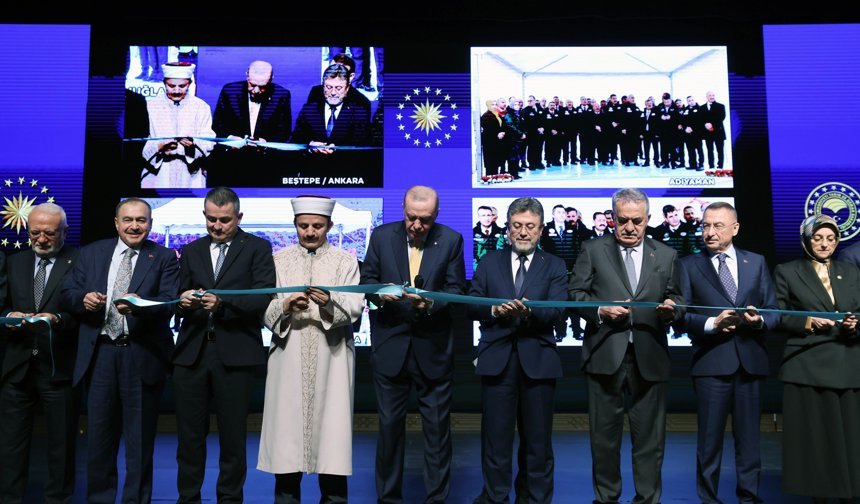 Cumhurbaşkanı Erdoğan, “DSİ Tarafından Tamamlanan 563 Tesisin Toplu Açılış Töreni'ne katıldı