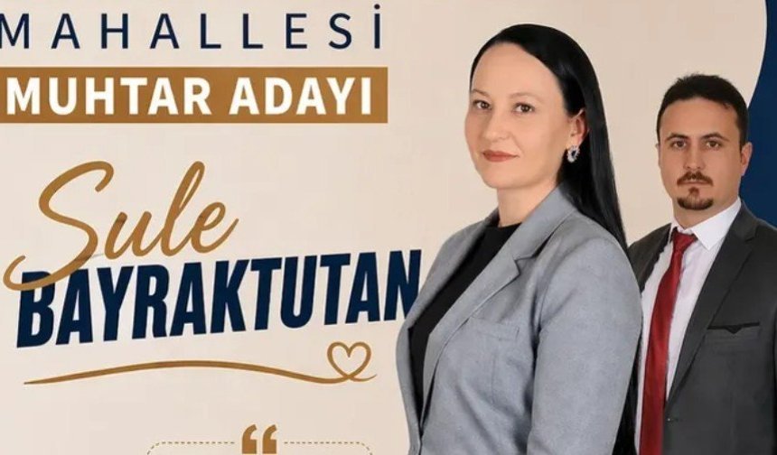 Eşinin yerine, Uşak'ın Banaz İlçesi Cumhuriyet Mahallesi Muhtarlığına aday oldu!