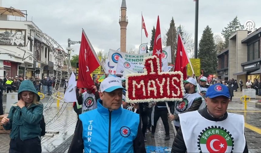 Uşak'ta 1 Mayıs kutlamaları sakin bir şekilde geçti