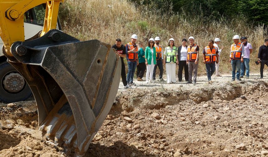 Uşak'tan Karaağaç Göletine giden yoldaki çalışma 2 ay içinde bitecek!