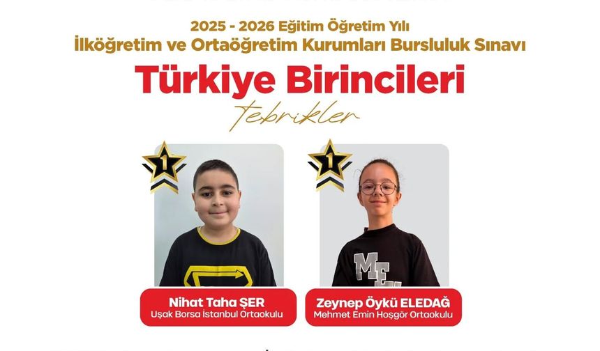Uşaklı Ortaokul öğrencilerinden bursluluk sınavında büyük başarı!