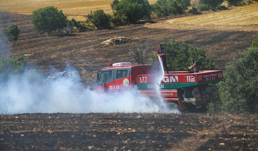 Uşak Eskisaray'da çıkan yangın kontrol altına alındı