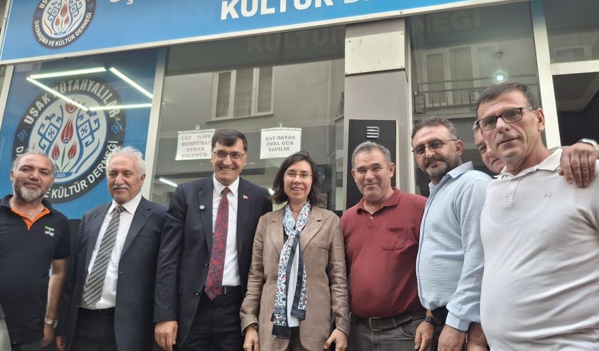 Hatice Terekeci Özkan; Uşak Kütahyalılar Dayanışma ve Kültür Derneği’ni ziyaret etti
