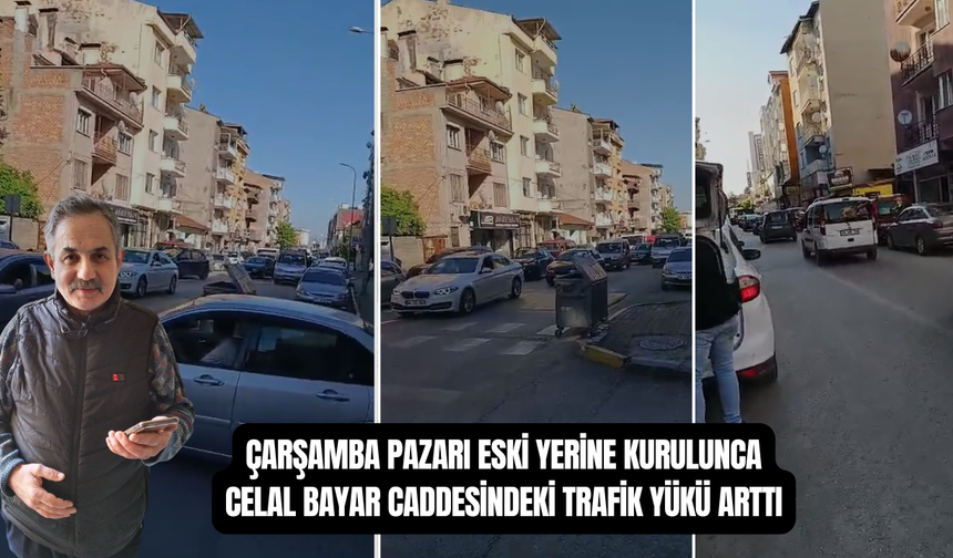 Çarşamba pazarının eski yerine gitmesi, Uşak Celal Bayar Caddesi'ndeki yoğunluğu artırdı