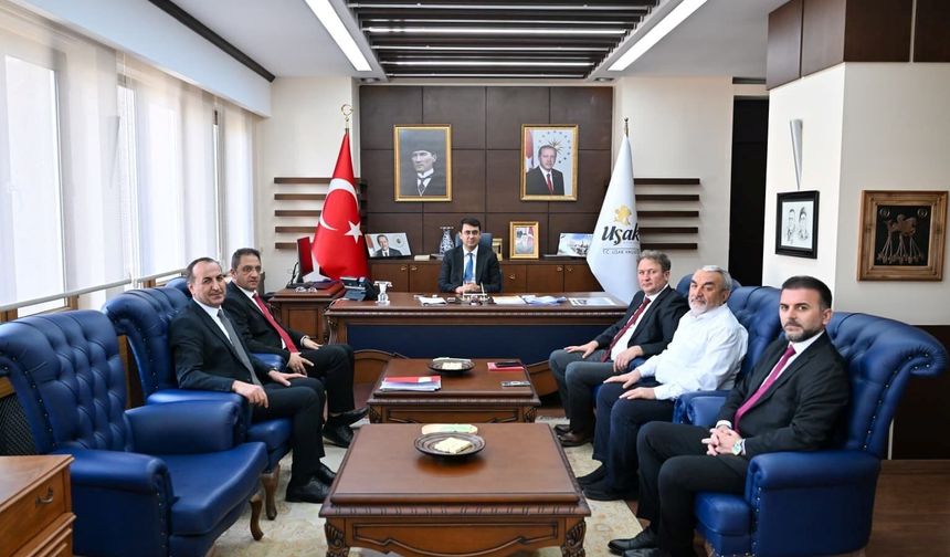 BİK İzmir Bölge Müdürü Osman Başeğmez, Uşak Valisi ve Uşak Üniversitesi'ni ziyaret etti