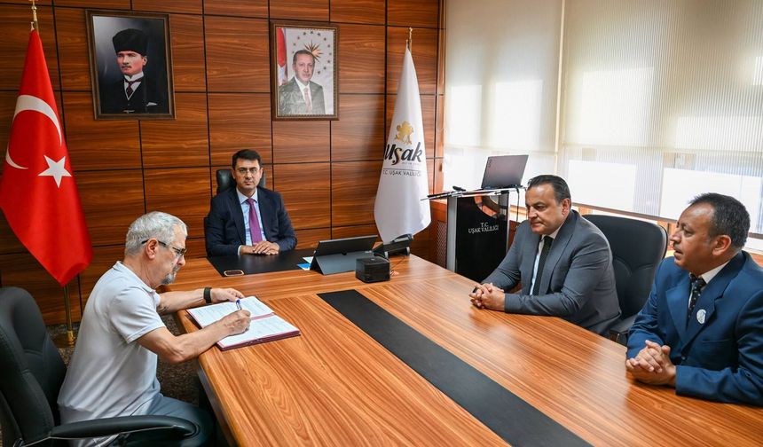 Uşak Valisi Kartal, Banaz’a kazandırılacak Perihan–Mehmet Duguk Aile Sağlığı Merkezi inşası adına protokol imzasını attı