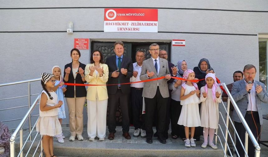 Uşak Kuyucak Mahallesi’nde yeni mescit ve Kur’an Kursu hizmete girdi