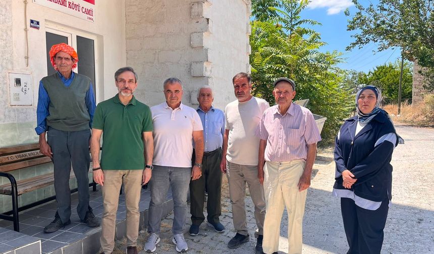 AK Parti Uşak Merkez İlçe Teşkilatı, Ormandamı köyünü ziyaret etti