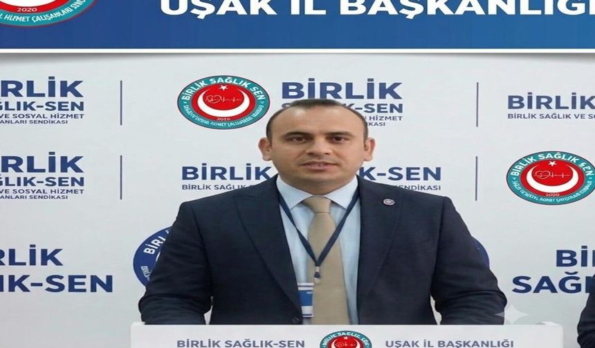 Uşak'taki kamu çalışanları için çağrı yapan Şentürk, yetkili sendikanın etkisiz kaldığını savundu