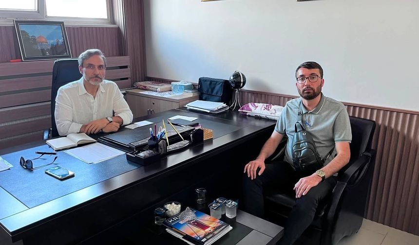 AK Parti Uşak Merkez İlçe Başkanı Mehmet Bitik, vatandaşla buluştu