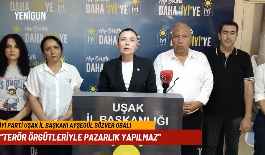 Uşak İYİ Parti İl Başkanı, Çerçeve Yasa'ya tepki gösterdi