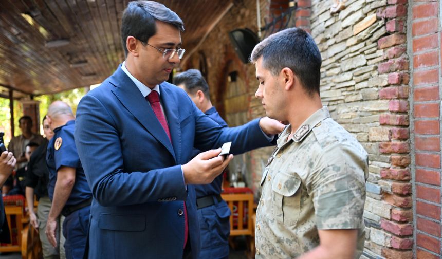 Uşak İl Jandarma Komutanlığı'nda 50 personel için rütbe terfi töreni yapıldı