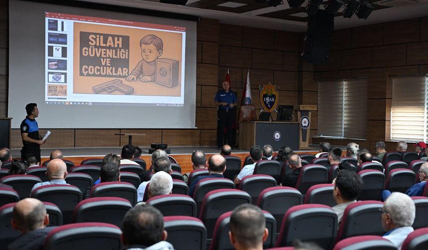 Uşak'ta silah ruhsatı olan vatandaşlara hayati uyarılar! Çocuklarınızı silahlardan ve mermilerden uzak tutun!