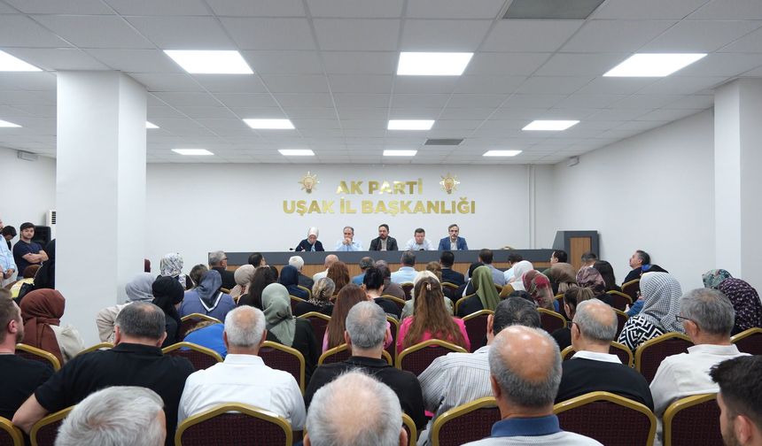 AK Parti Uşak İl Teşkilatı'nda Eylül 2026 Danışma Meclisi toplantısı yapıldı
