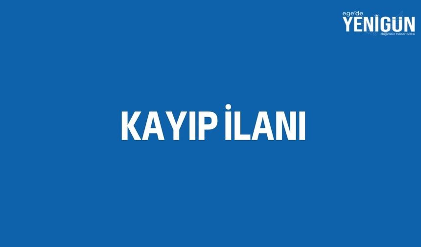 Kayıp İlanı! 3 Cilt Fatura Kaybolmuştur!