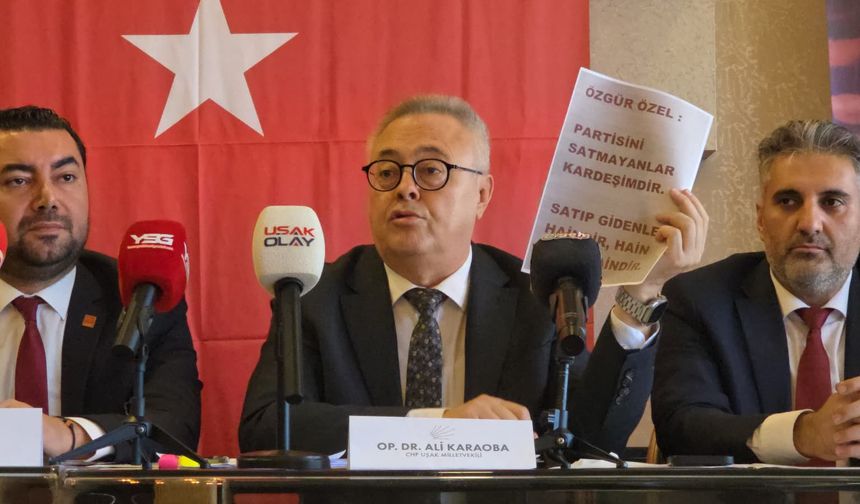 CHP Uşak Milletvekili Karaoba'dan hain eleştirilerine sert yanıt