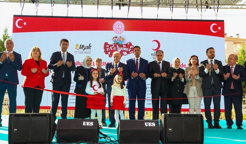 Binali Yıldırım, Uşak Şükrü Özdilek Kızılay Anaokulu'nun açılışını yaptı