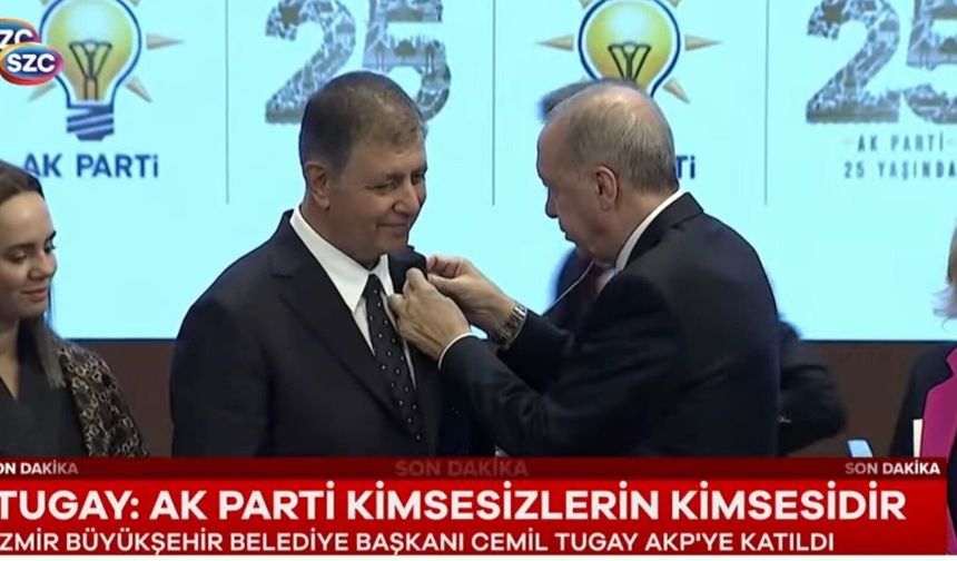 AK Parti'ye katılan Cemil Tugay, Yunus Emre'den örnek verdi!