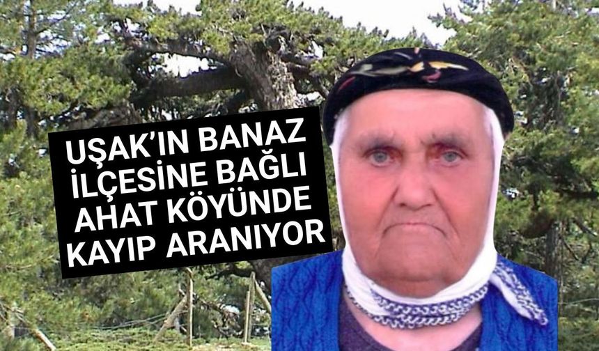 Uşak Banaz Ahat'ta kaybolan Fadime Tosun'un bulunması için yoğun çalışma
