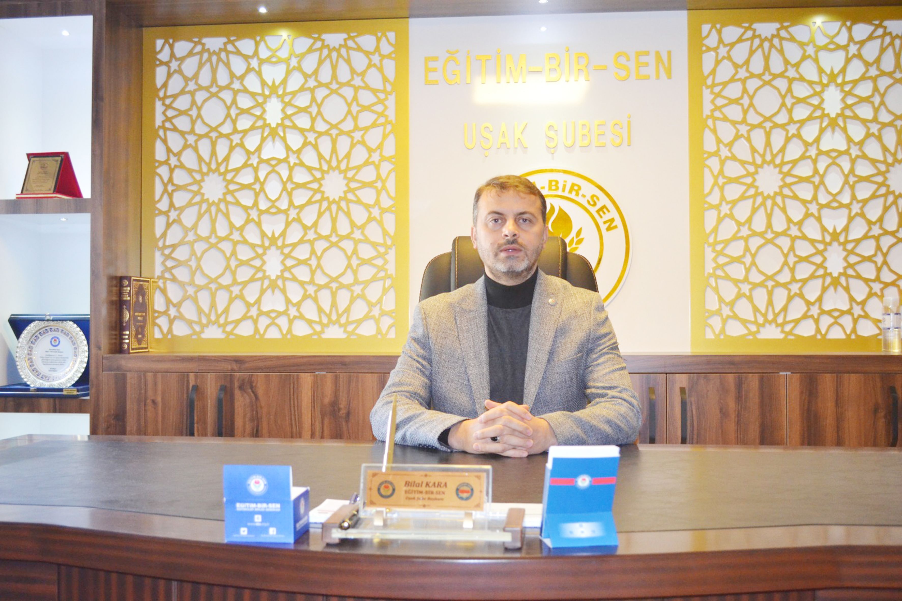 EBS Uşak Şube Başkanı Kara, Gazze soykırımının bitmesi için çağrıda bulundu