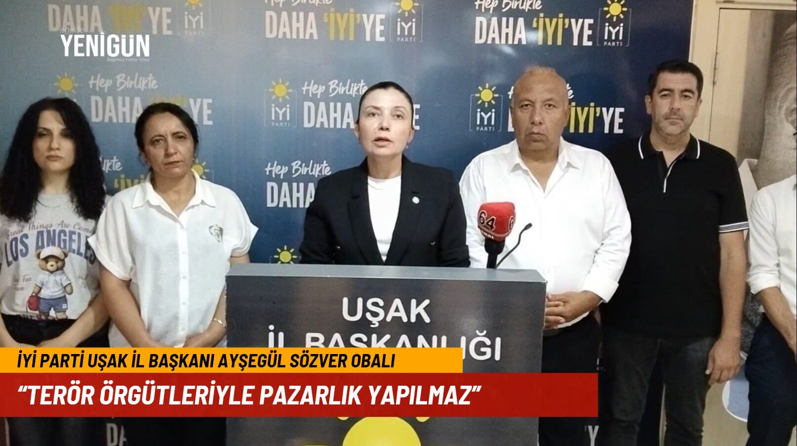 Uşak İYİ Parti İl Başkanı, Çerçeve Yasa'ya tepki gösterdi