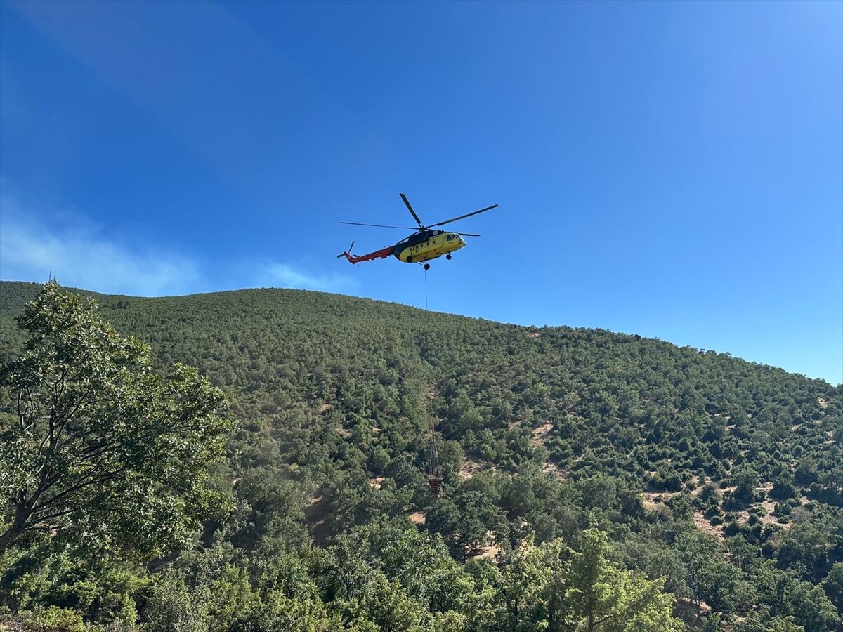 Sivaslı'daki yangın kontrol altına alındı