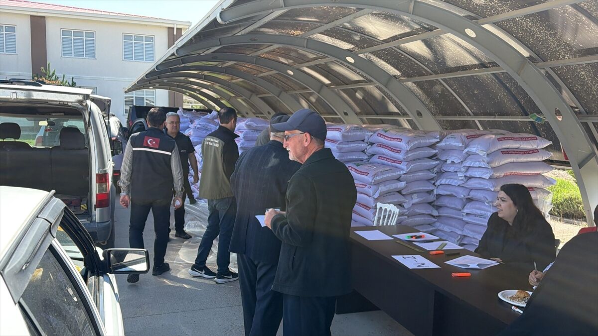 Uşak'ın komşusu Afyon'da Özel İdare'den çiftçiye buğday tohumu desteği